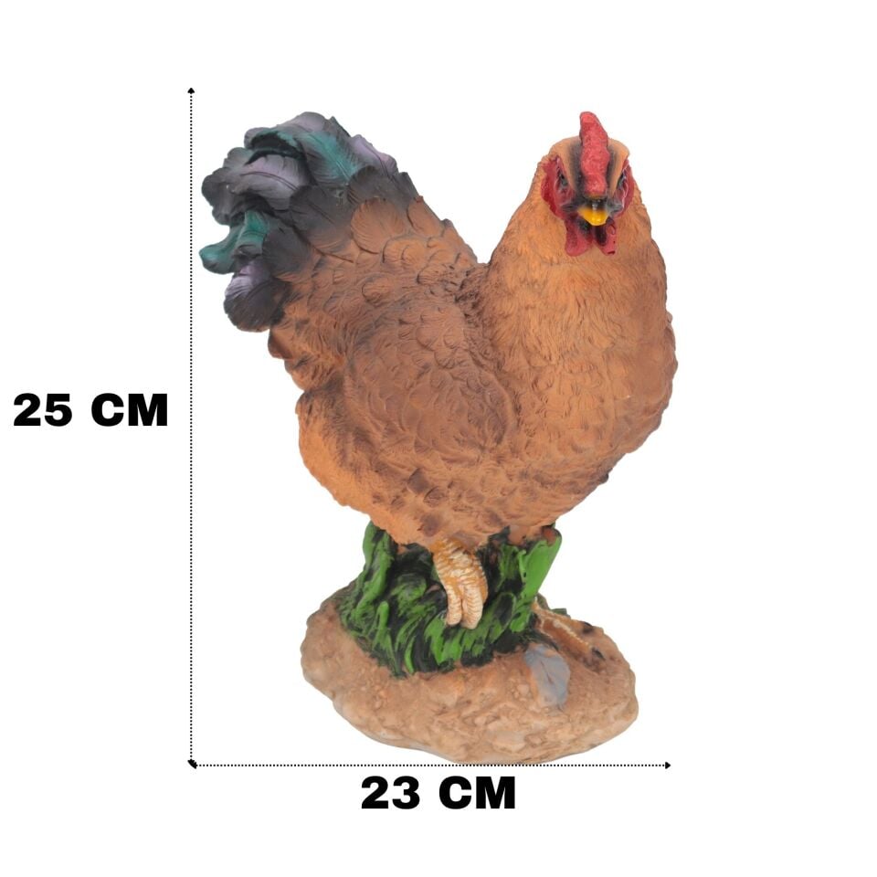 Tavuk Polystone Dekoratif Obje