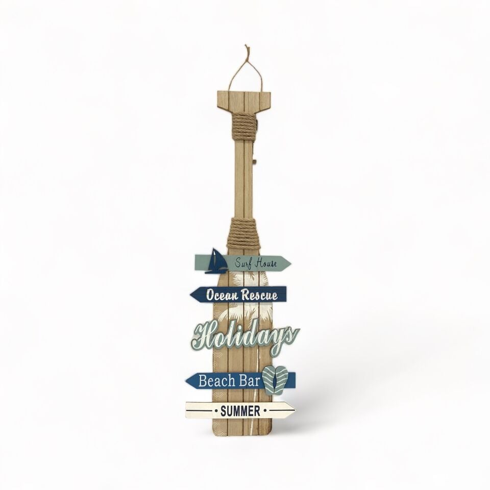 Ahşap Yön Tabelası Dekoratif Obje