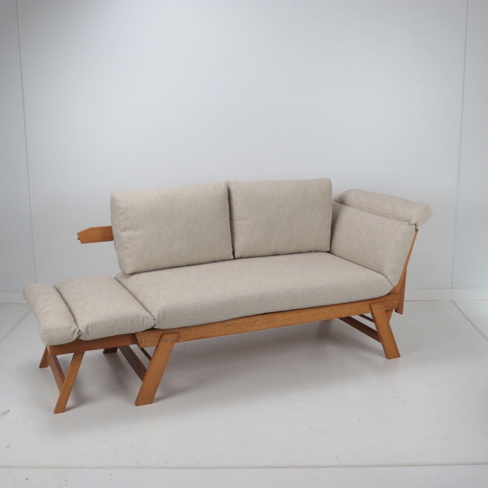 İroko Babil Bench Balkon Bahçe Üçlü Koltuk