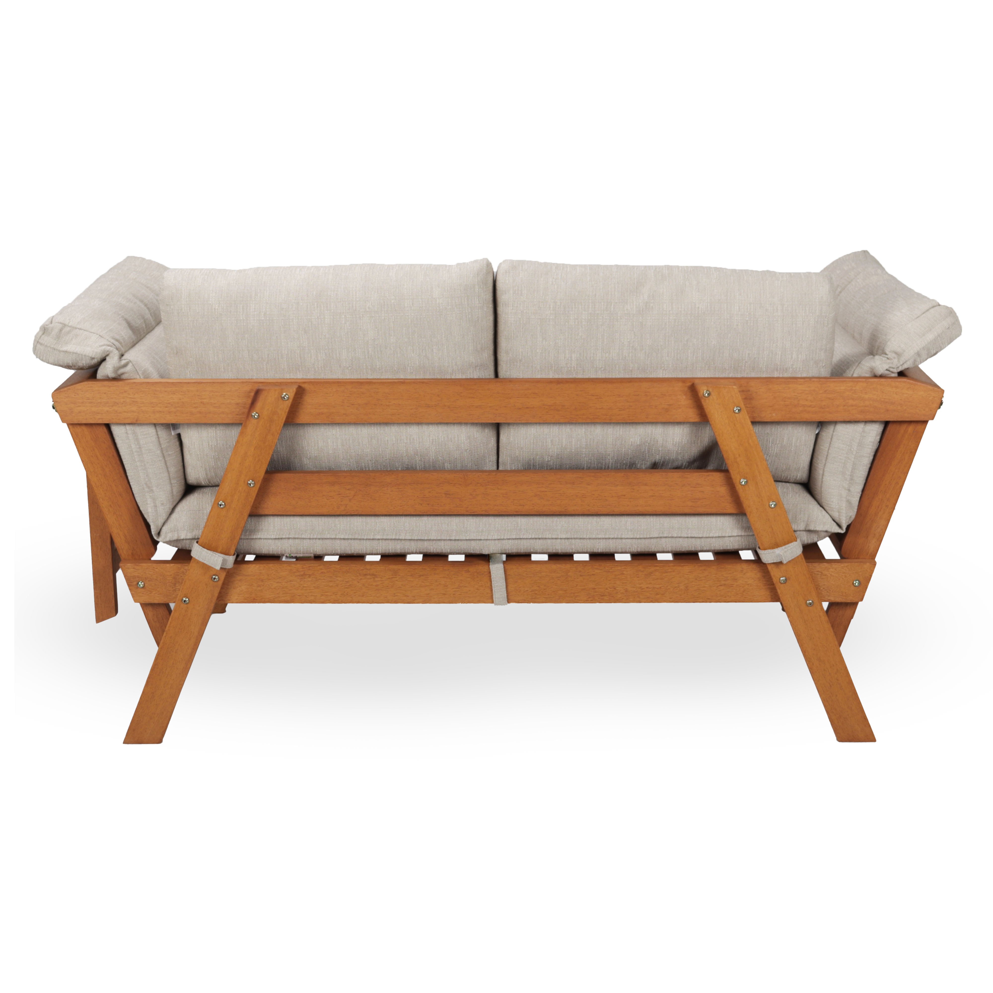 İroko Babil Bench Balkon Bahçe Üçlü Koltuk