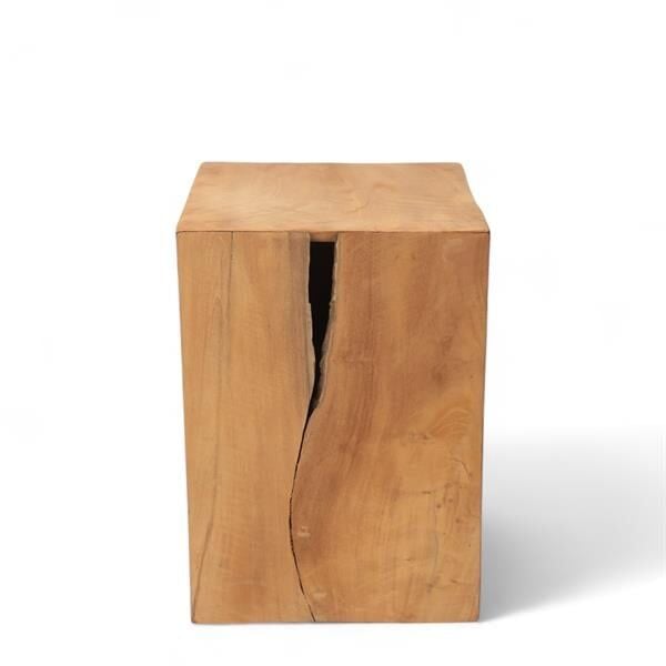 Teak Doğal Ahşap Tabure 002