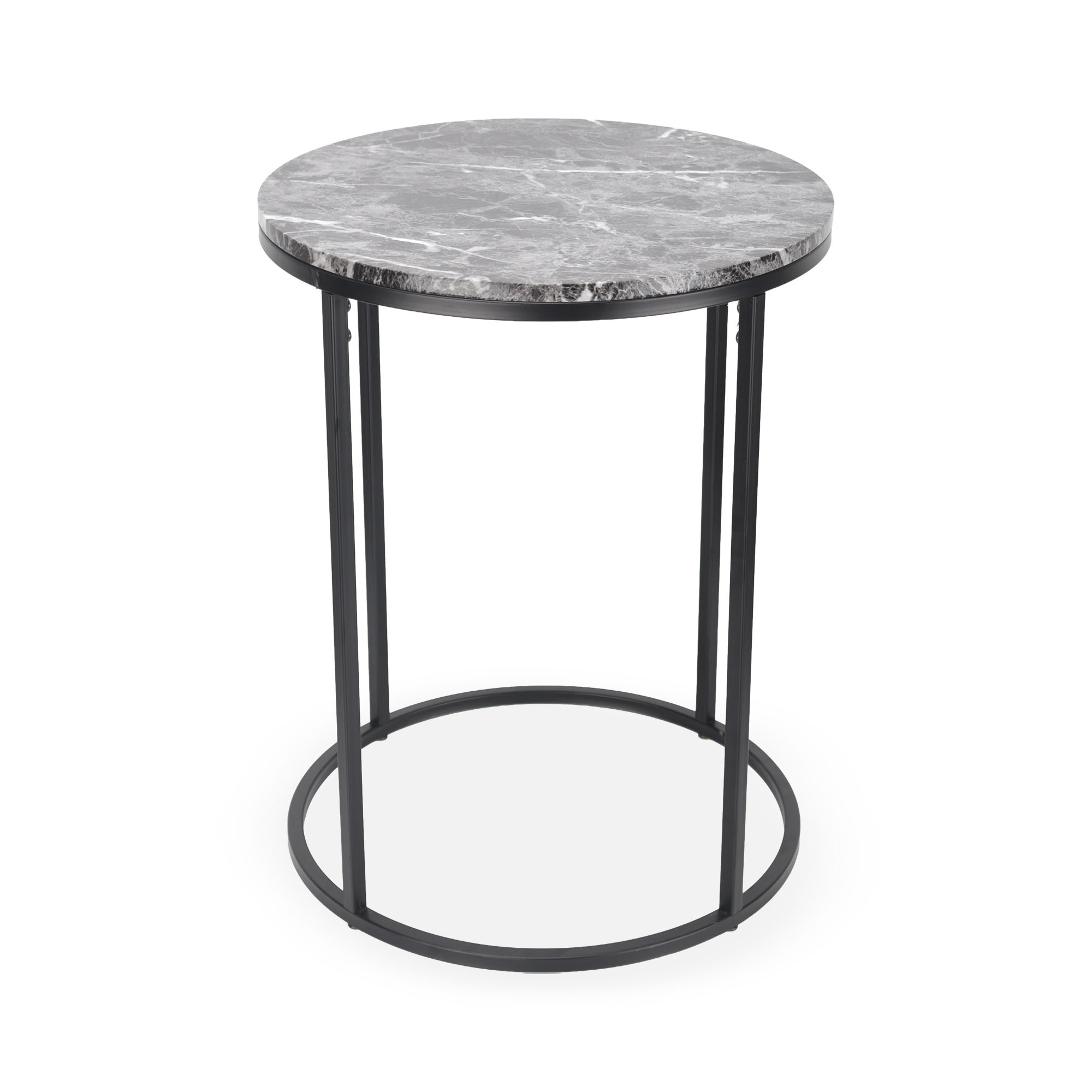 Mermer Desen İkili Sehpa