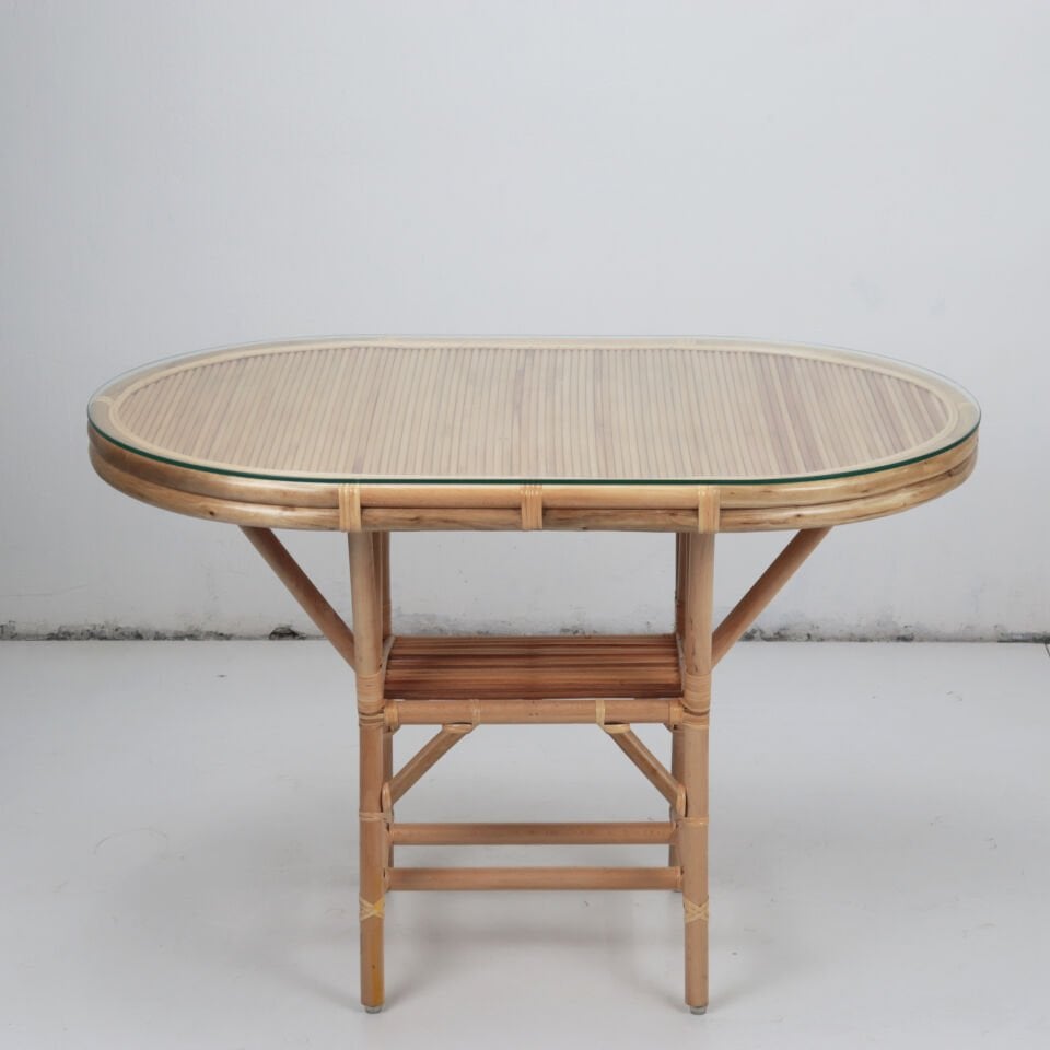 Oval Truva Masa - Natürel