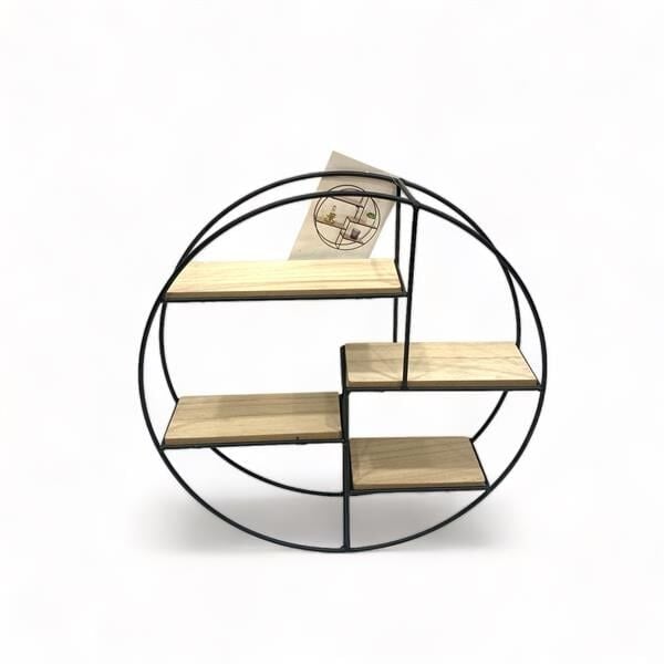 Metal Yuvarlak Duvar Rafı