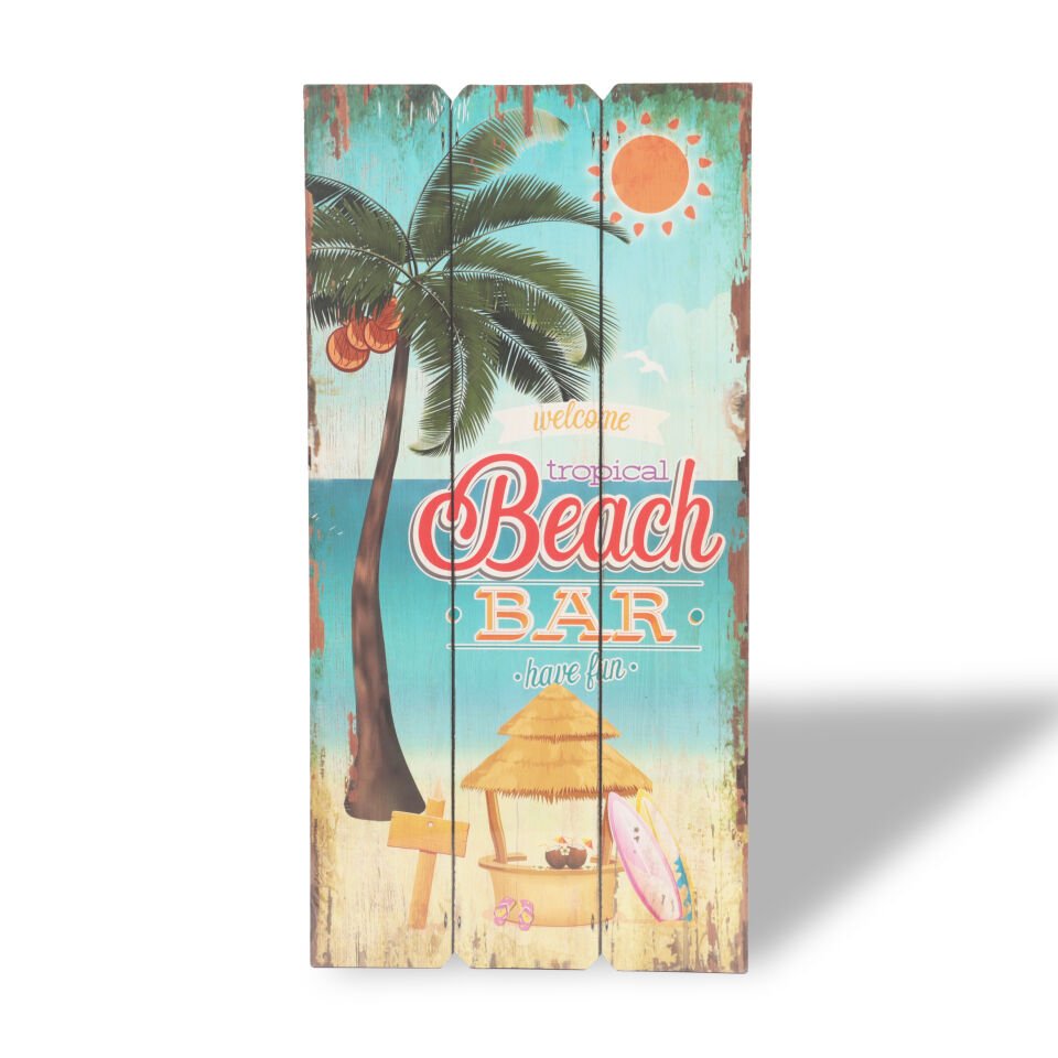 Dekoratif Plaj Tabelası - Bar