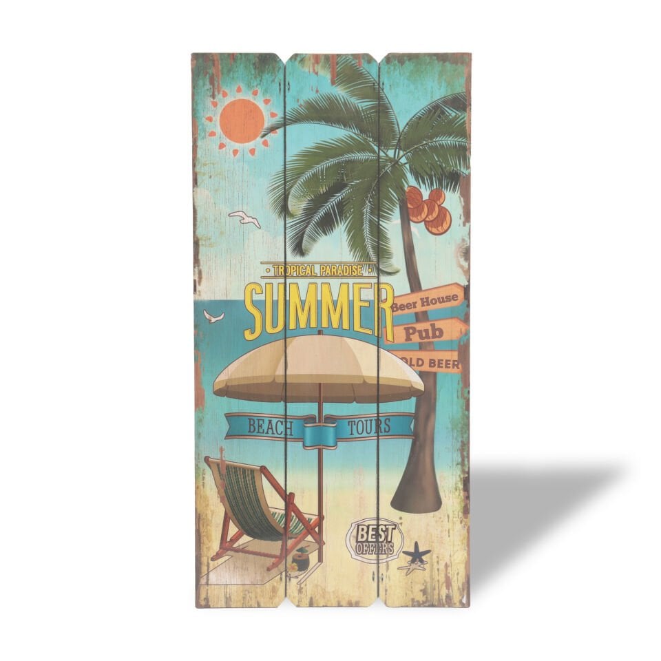 Dekoratif Plaj Tabelası - Summer