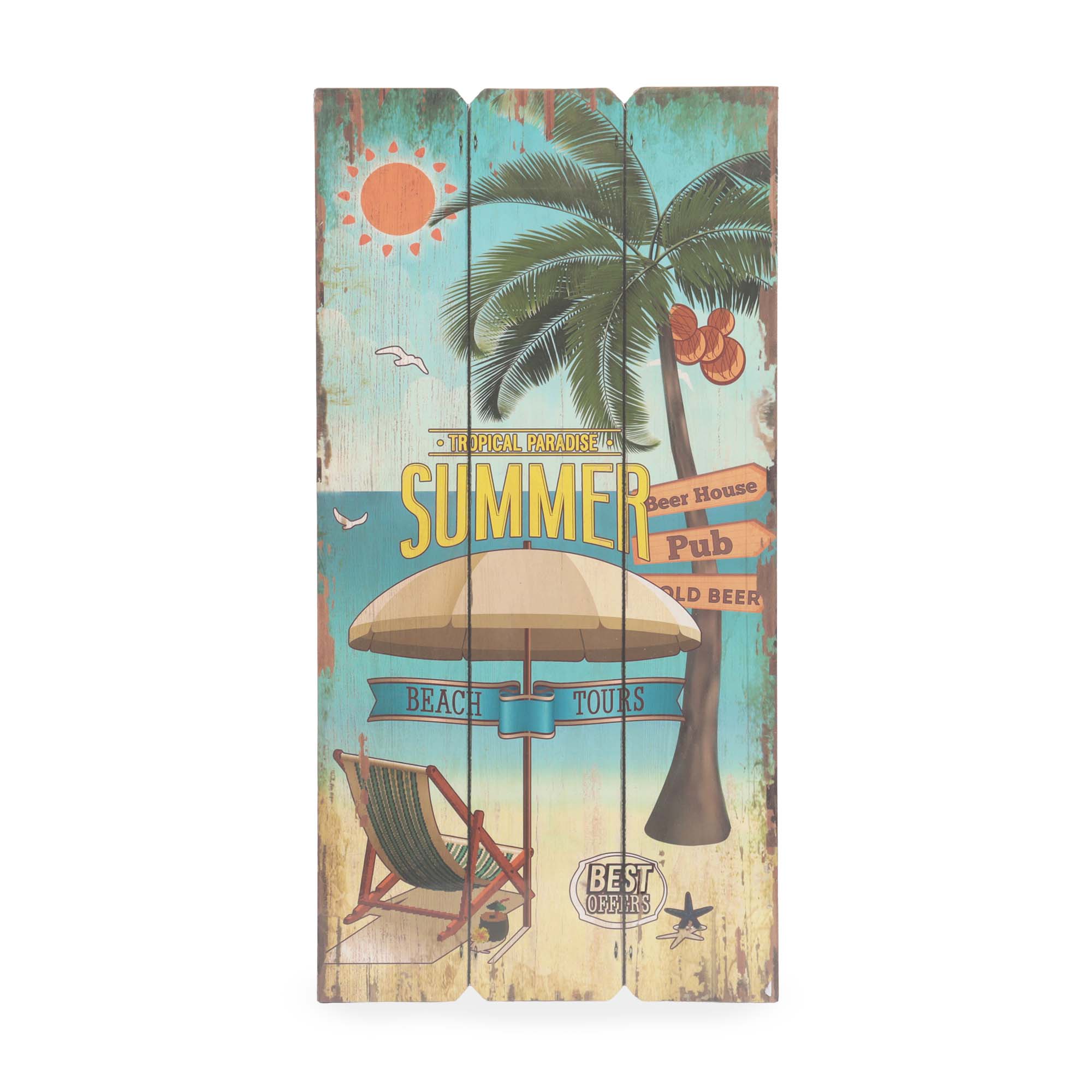 Dekoratif Plaj Tabelası - Summer