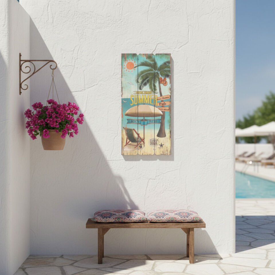 Dekoratif Plaj Tabelası - Summer