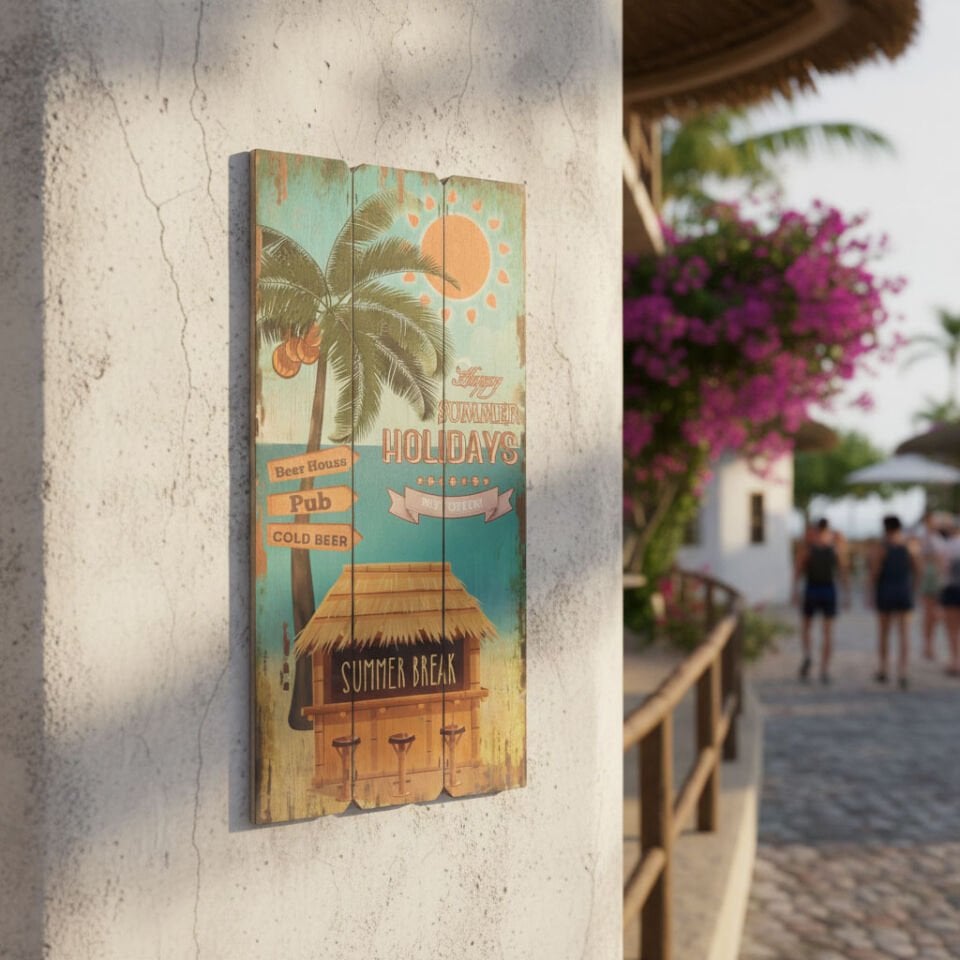 Dekoratif Plaj Tabelası - Break