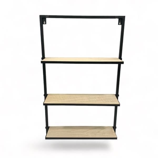Metal 3 Katlı Duvar Rafı