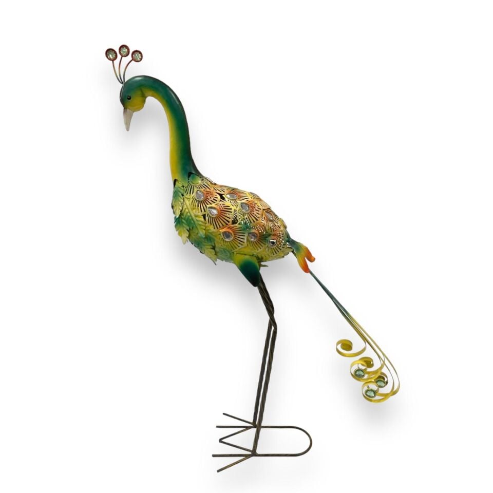 Metal Dekoratif Tavus Kuşu