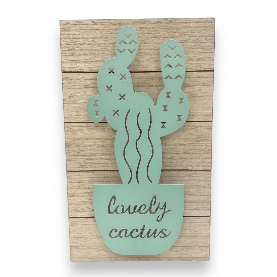 Dekoratif Kaktüs Tablo